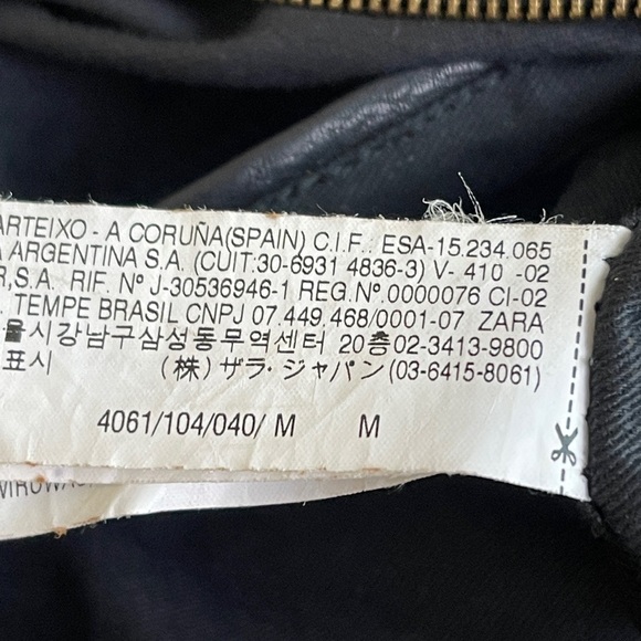 Zara Black Soft Leather Slouchy Oversized Shoulder Hobo Bag Y2K - Picture 8 of 11